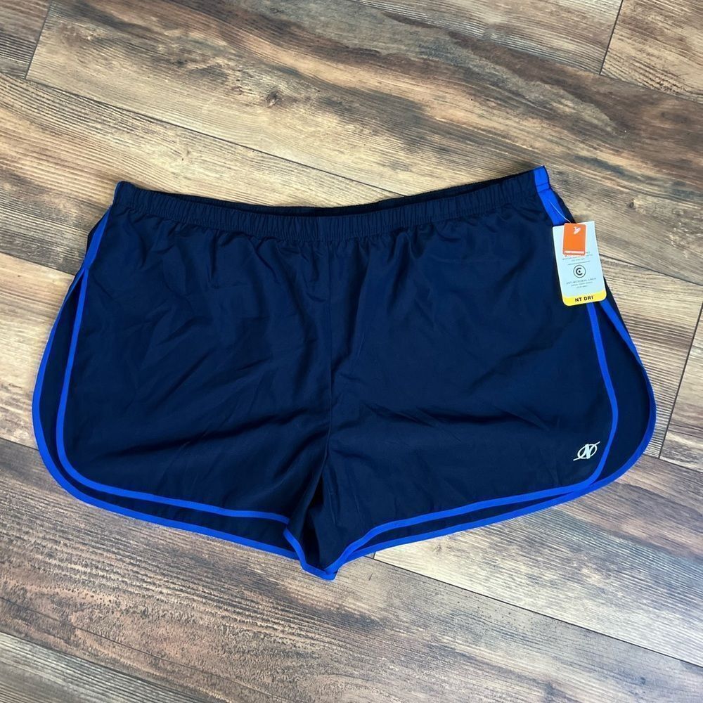 Navy blue performance shorts Nordictrack running sporty‎ activewear xl